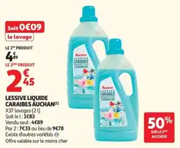 Auchan Lessive liquide caraibes àuchan offre