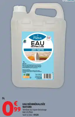 Auchan Eau déminéralisée offre