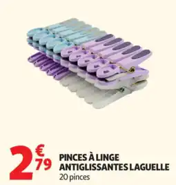 Auchan Pinces à linge antiglissantes laguelle offre