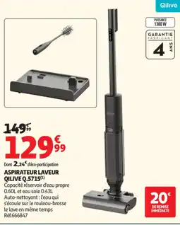 Auchan Aspirateur laveur qilive q.5715 offre