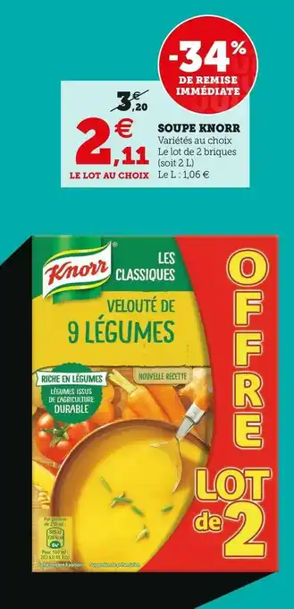 U Express Knorr soupe offre