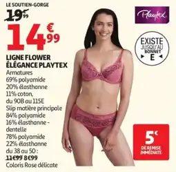 Auchan Ligne flower élégance playtex offre