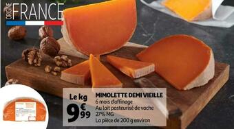 Auchan Mimolette demi vieille offre