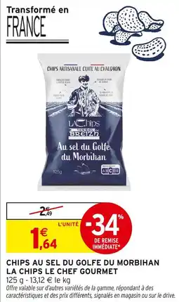 Intermarché La chips le chef gourmet chips au sel du golfe du morbihan offre