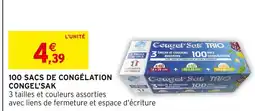 Intermarché Congel'sak 100 sacs de congélation offre