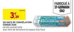 Intermarché Congel'sak 20 sacs de congélation offre