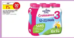 Intermarché Candia baby lait de croissance bébé 3ème âge 12-23 mois offre
