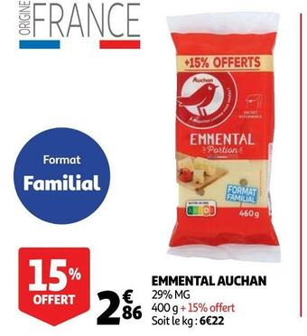 Auchan Auchan emmental offre