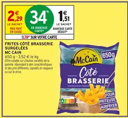 Intermarché Mccain frites côté brasserie surgelées offre