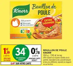 Intermarché Knorr bouillon de poule offre