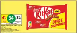 Intermarché Nestlé mini barres chocolatées kitkat offre
