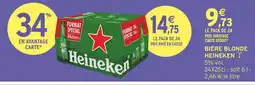 Intermarché Heineken bière blonde offre