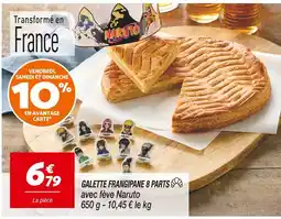 Netto Galette frangipane 8 parts avec fève naruto offre