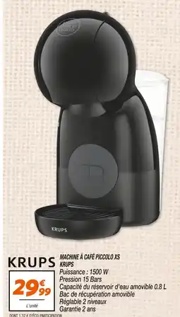 Netto Krups machine à café piccolo xs offre
