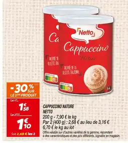 Netto Netto cappuccino nature offre