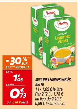 Netto Netto mouliné légumes variés offre