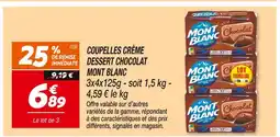 Netto Mont blanc coupelles crème dessert chocolat offre