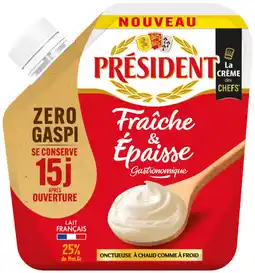 Netto Président crème fraiche et épaisse offre