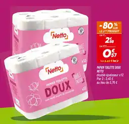 Netto Netto papier toilette doux offre