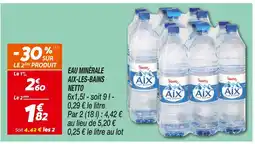 Netto Netto eau minérale aix-les-bains offre