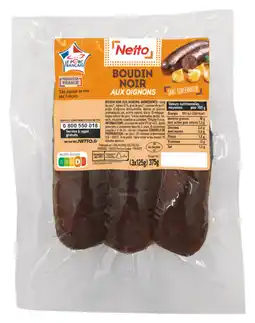 Netto Netto boudin noir oignons offre