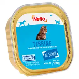 Netto Netto terrine pour chat adulte au saumon offre