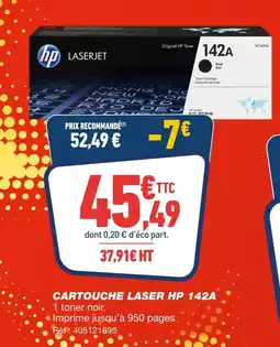 Bureau Vallée Hp cartouche laser 142a offre