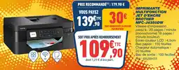 Bureau Vallée Brother imprimante multifonction jet d'encre mfc-j4350dw offre