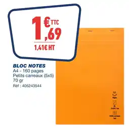Bureau Vallée Bloc notes offre