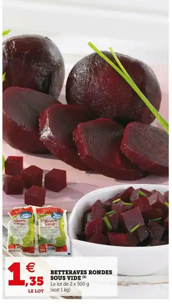 U Express Betteraves rondes sous vide offre