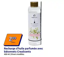 Action Recharge d'huile parfumée avec bâtonnets offre