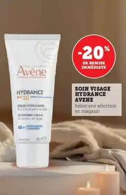Super U Soin visage hydrance avene offre