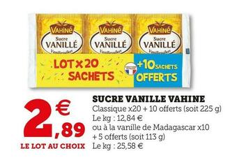 U Express Vahine sucre vanille offre