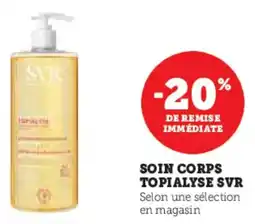 Super U Soin corps topialyse svr offre
