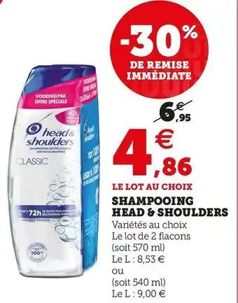 U Express Head & shoulders shampooing offre