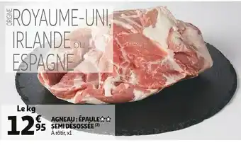 Auchan Agneau : épaule semi désossée offre