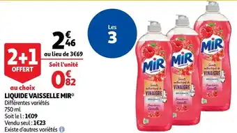 Auchan Mir liquide vaisselle offre