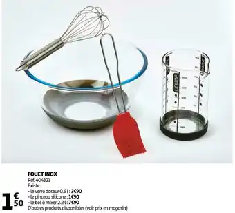 Auchan Fouet inox offre