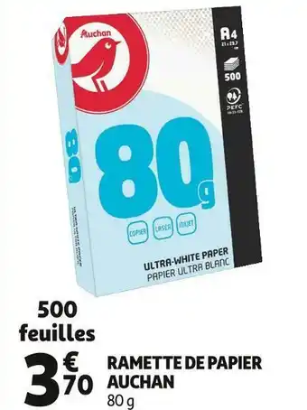 Auchan ramette de papier