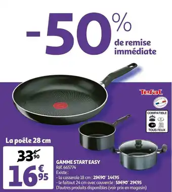 Auchan Tefal gamme start easy offre