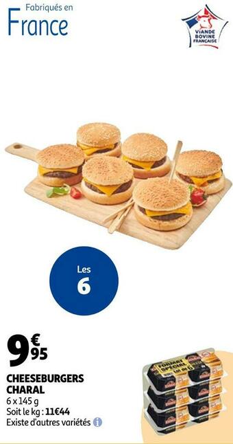 Auchan Charal cheeseburgers offre