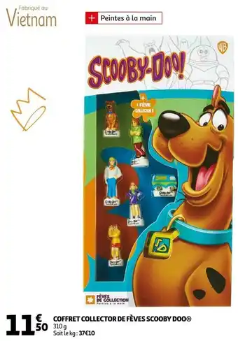 Auchan Coffret collector de fèves scooby doo offre