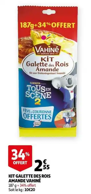 Vahiné kit galette des rois amande