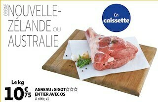 Auchan Agneau : gigot entier avec os offre