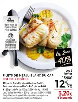Thiriet Filets de merlu blanc du cap offre