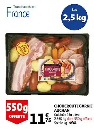 Auchan Auchan choucroute garnie offre