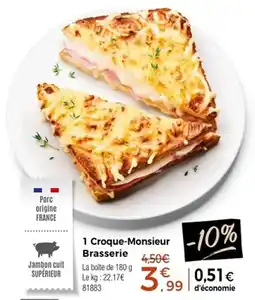 Thiriet 1 croque-monsieur brasserie offre