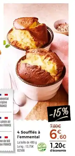 Thiriet 4 soufflés à l'emmental offre