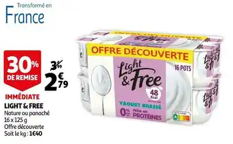 Auchan Light & free light & free offre
