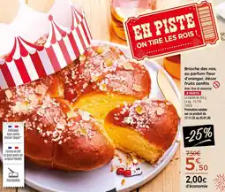 Thiriet Brioche des rois au parfum fleur d'oranger décor fruits confits offre